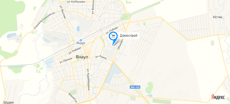 Магазин на карте Янаула
